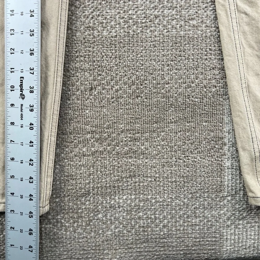 Levis 501XX Straight Fit Jeans Men 42x34 Beige Tan Cotton Denim Pants Button Fly